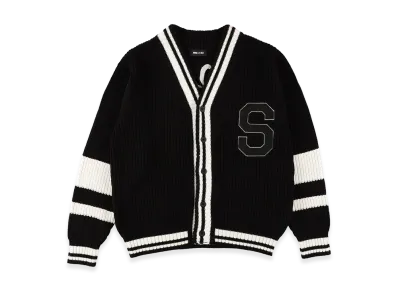 WIND AND SEA Patch Tilden Knit Cardigan "Black"