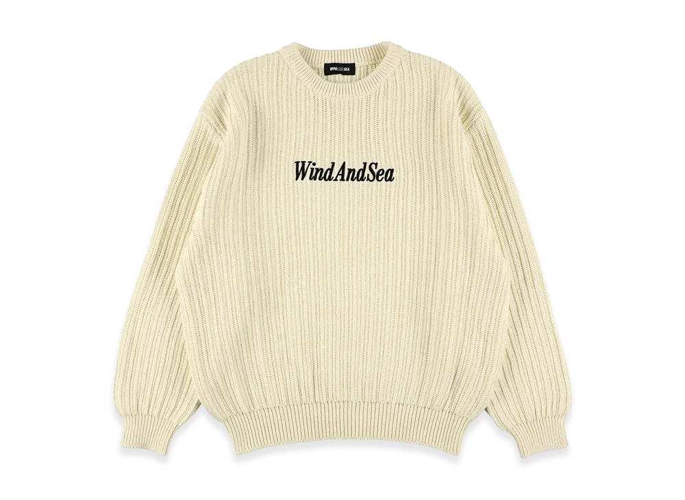 WIND AND SEA Cotton Volume Knit Sweater 