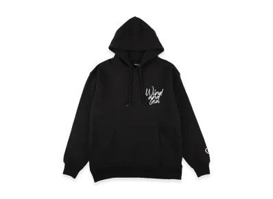 WIND AND SEA Heart Logo Hooded Sweatshirt "Black"