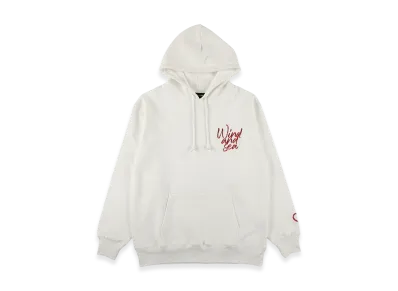 WIND AND SEA Heart Logo Hooded Sweatshirt "White"
