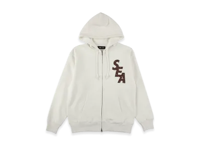 WIND AND SEA Dot SEA Zip Up Sweatshirt "White"