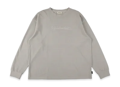 WIND AND SEA Garment Dyed Kanoko L/S Tee "Gray"
