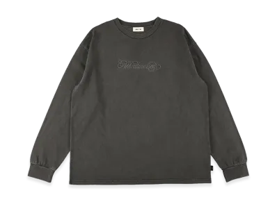 WIND AND SEA Garment Dyed Kanoko L/S Tee "Black"