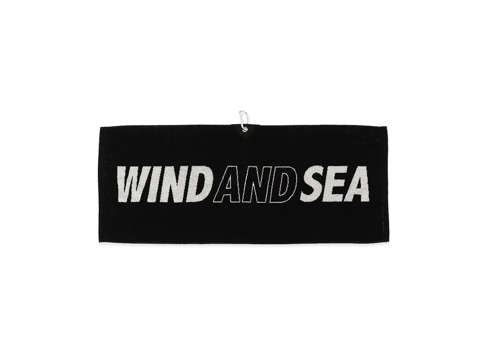 WIND AND SEA Carabiner Towel "Black"