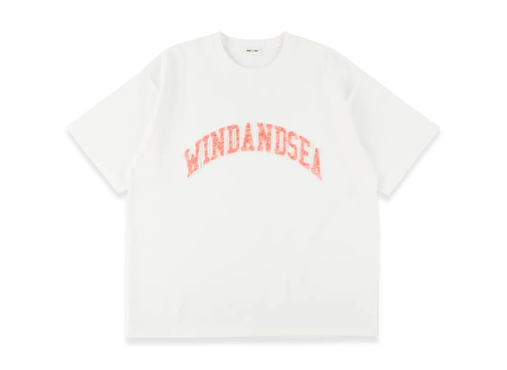 WIND AND SEA Sagara Embroidery College Logo Tee "White"