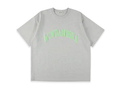 WIND AND SEA Sagara Embroidery College Logo Tee "Gray"