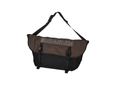 WIND AND SEA Logo Messenger Bag "Brown"