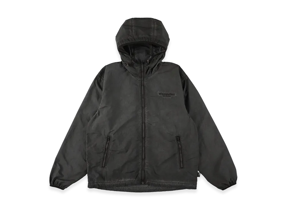 WIND AND SEA Garment Dyed Nylon Rip Jacket "Black"