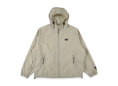 WIND AND SEA Nylon Shell Hoodie "Ice Gray"