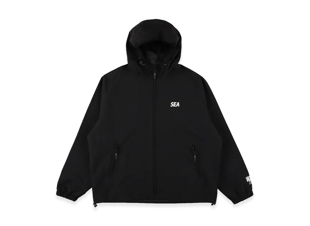 WIND AND SEA Nylon Shell Hoodie "Black"