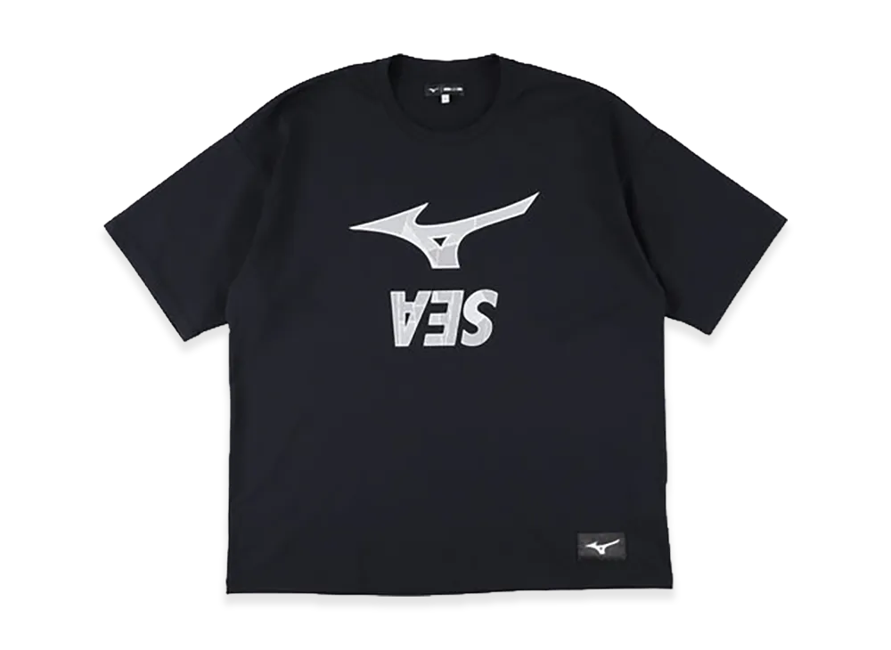 WIND AND SEA x MIZUNO Loose Fit S/S Tee "Black"