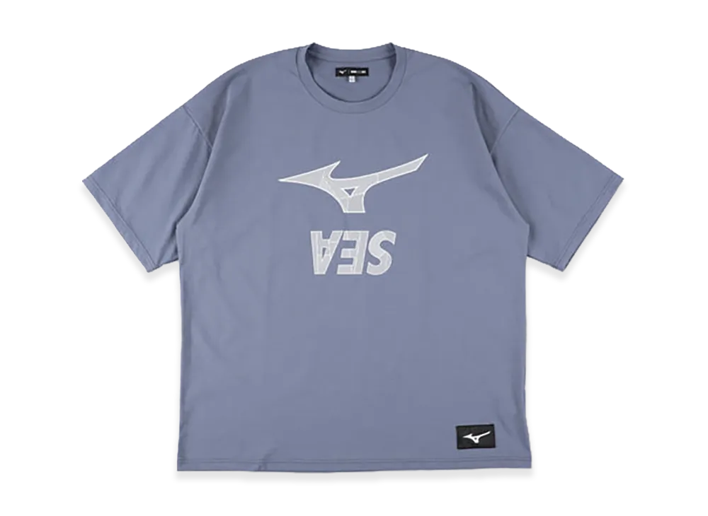 WIND AND SEA x MIZUNO Loose Fit S/S Tee "Wind Blue"