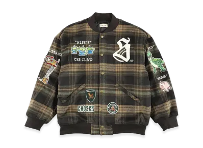 WIND AND SEA x TOY STORY Check Blouson "Green"