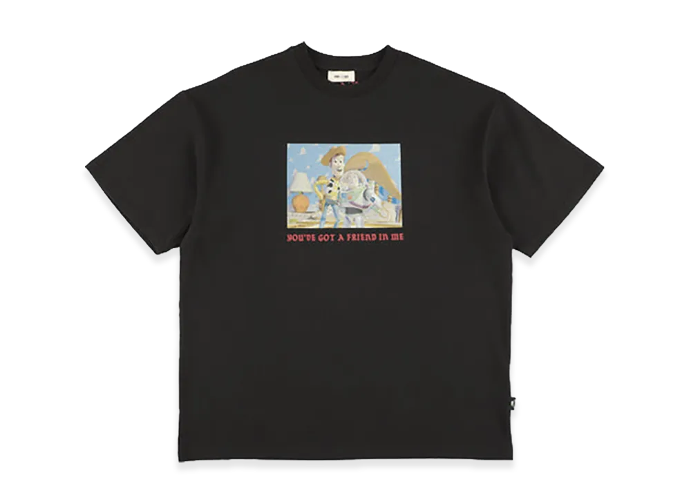 WIND AND SEA x TOY STORY Vintage Tee Friend "Black"