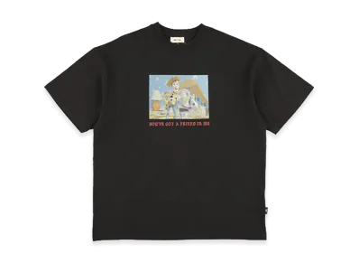 WIND AND SEA x TOY STORY Vintage Tee Friend "Black"