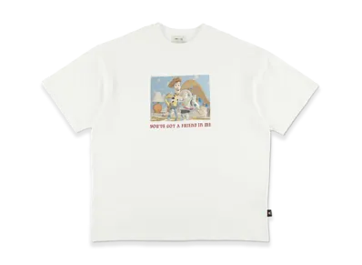 WIND AND SEA x TOY STORY Vintage Tee Friend "White"