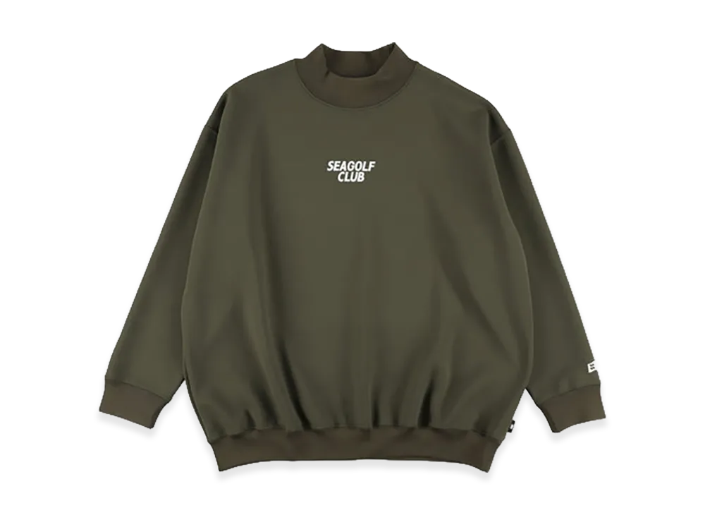 WIND AND SEA Mock Neck Ponch L/S Tee "Olive"