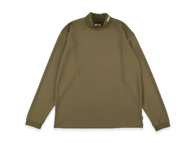 WIND AND SEA Mock Neck L/S Tee "Olive"