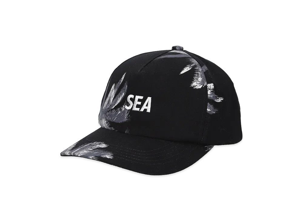 WIND AND SEA Palm Tree Flannel Cap "Black"