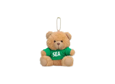 WIND AND SEA Teddy Bear Key Ring "Green"