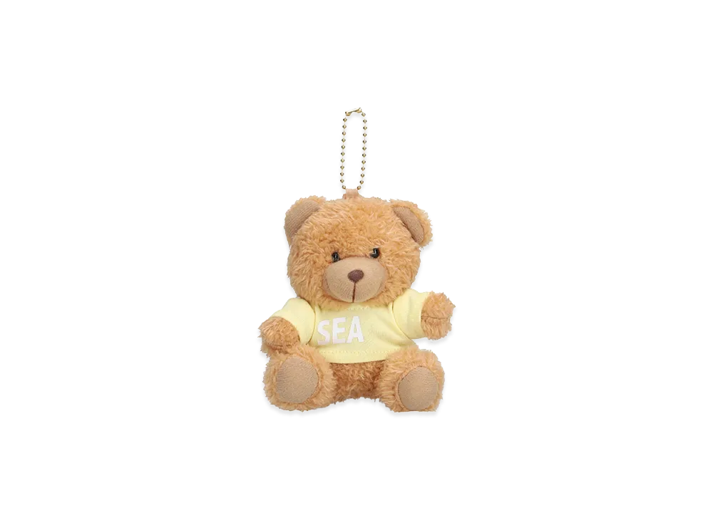 WIND AND SEA Teddy Bear Key Ring "Yellow"