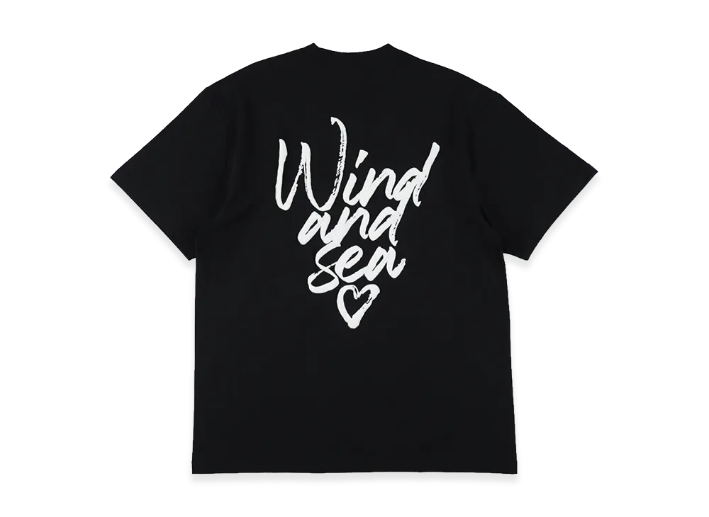 WIND AND SEA Heart Logo S/S Tee "Black"