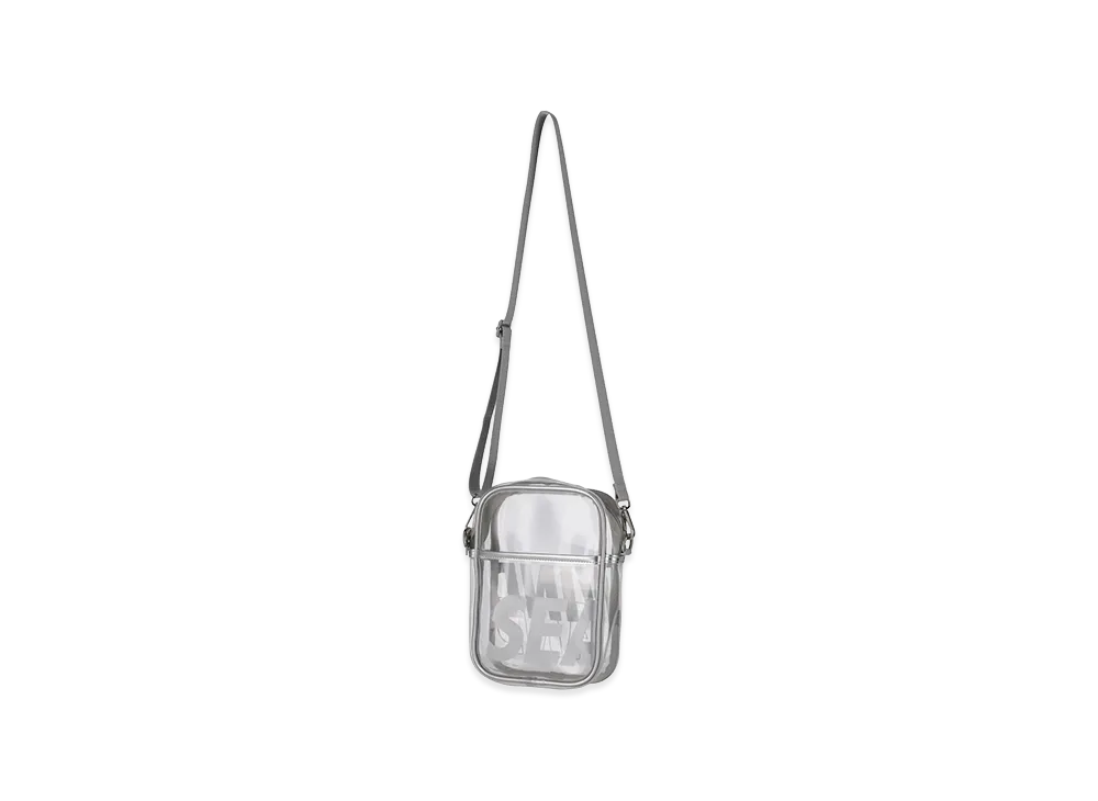 WIND AND SEA x BRIEFING GOLF Clear Logo Shoulder Bag "Silver"