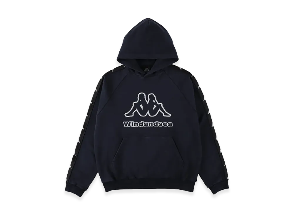 WIND AND SEA x Kappa Hooded Sweatshirt "Navy"