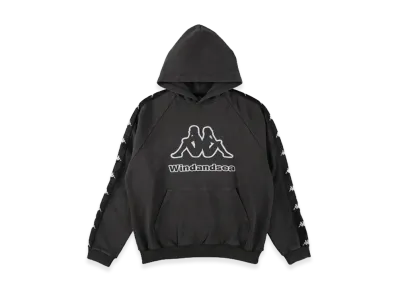 WIND AND SEA x Kappa Hooded Sweatshirt "Black"
