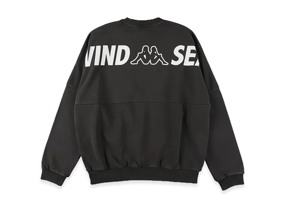 WIND AND SEA x Kappa Crewneck Sweatshirt "Black"