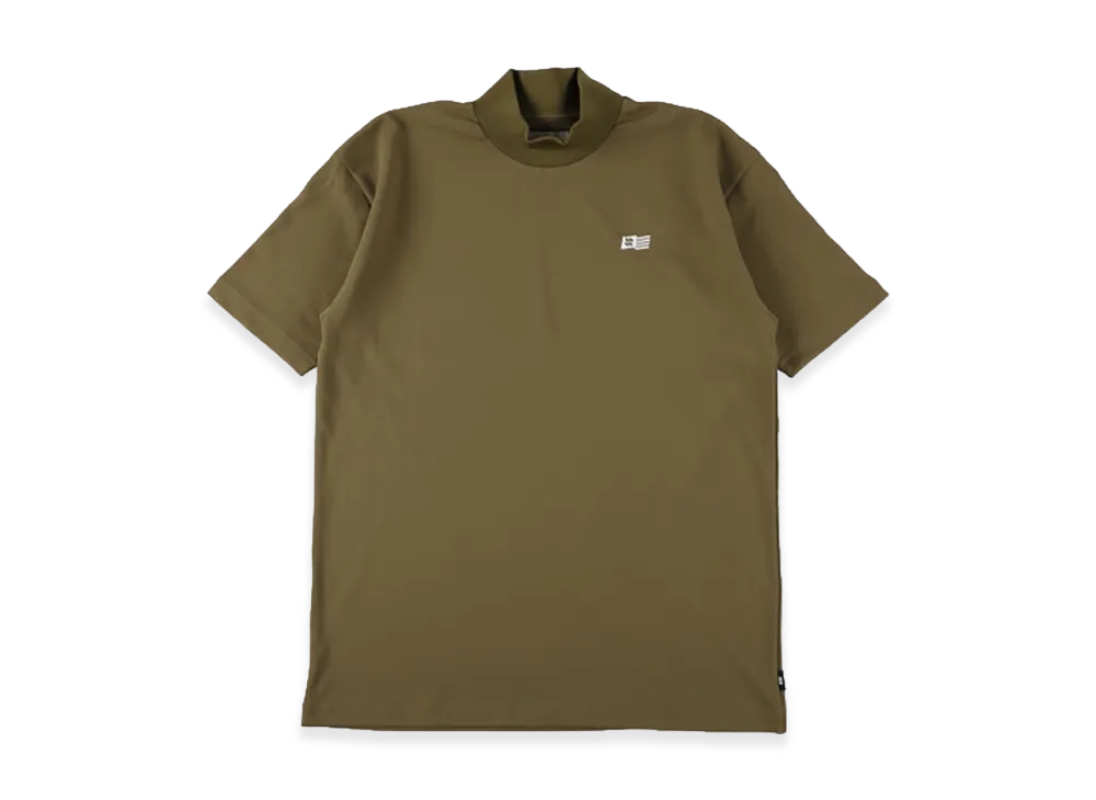 WIND AND SEA Panel Mock Neck S/S Tee "Olive"