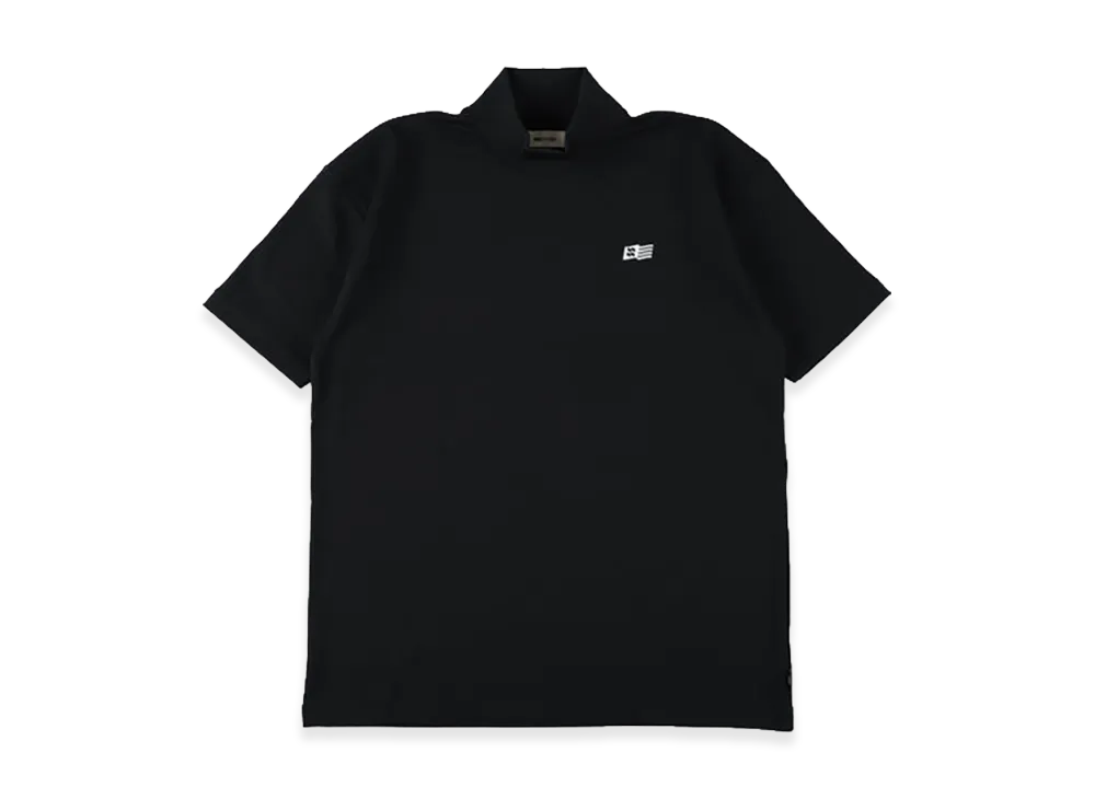 WIND AND SEA Panel Mock Neck S/S Tee "Black"