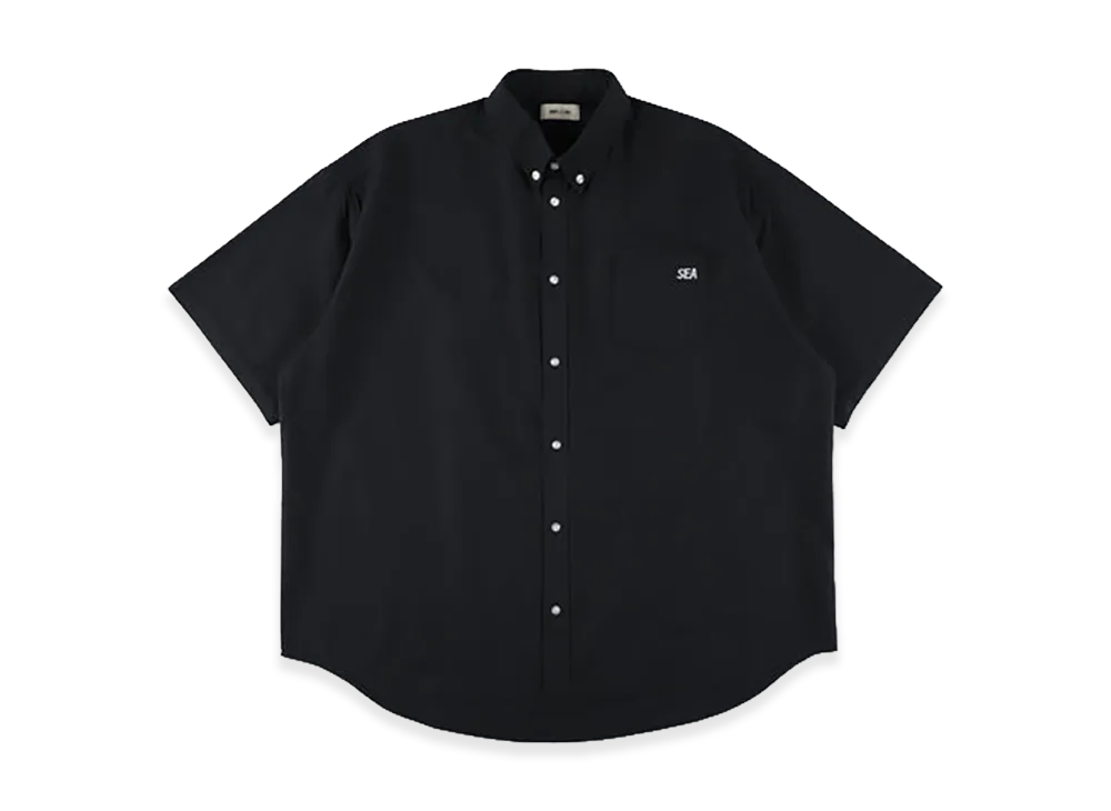 WIND AND SEA Oxford S/S Shirt "Black"