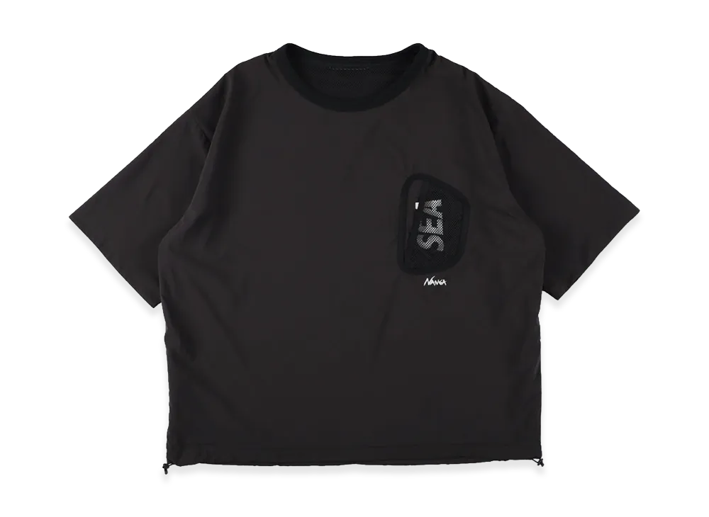 WIND AND SEA x NANGA Phantom Grid Reversible Tee "Black"