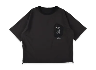 WIND AND SEA x NANGA Phantom Grid Reversible Tee "Black"