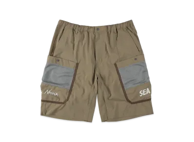 WIND AND SEA x NANGA Phantom Grid Cargo Shorts "Khaki"
