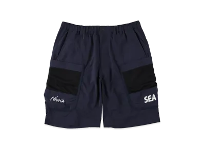 WIND AND SEA x NANGA Phantom Grid Cargo Shorts "Navy"