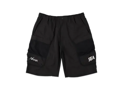 WIND AND SEA x NANGA Phantom Grid Cargo Shorts "Black"