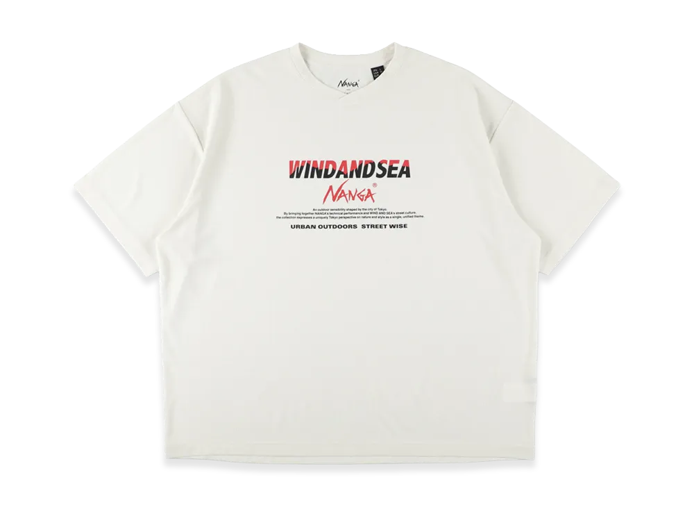 WIND AND SEA x NANGA Power Dry NW Logo Tee "White"