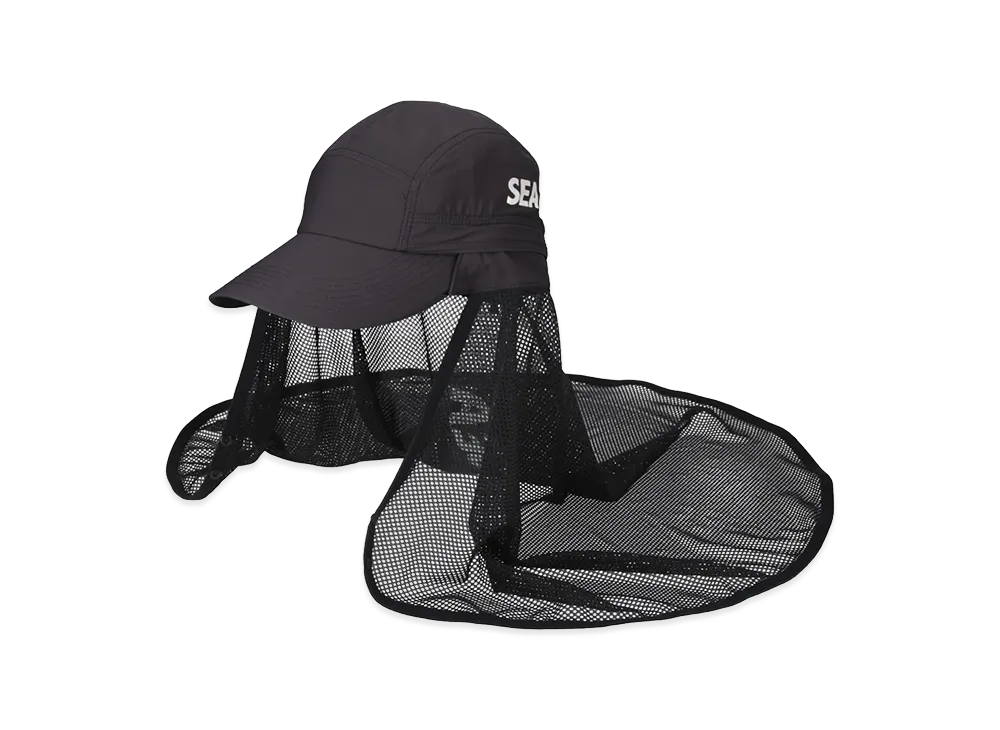 WIND AND SEA x NANGA Phantom Grid Long Shade Cap "Black"