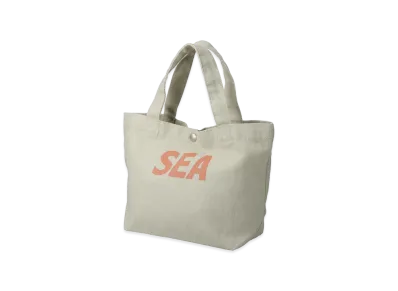 WIND AND SEA Faded Mini Tote Bag "Ivory"