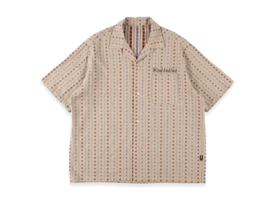 WIND AND SEA Flower Pattern S/S Shirt "Ivory"