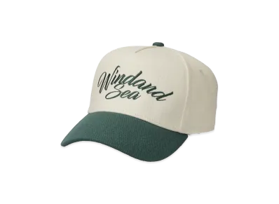 WIND AND SEA 5-Panel Logo Cap "Ivory_Green"