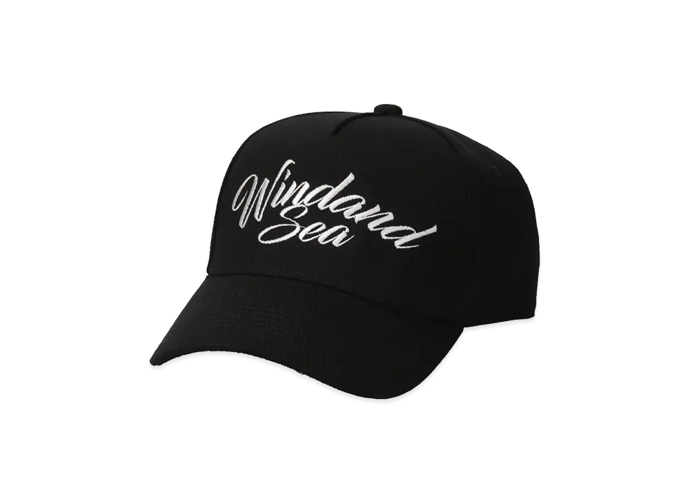 WIND AND SEA 5-Panel Logo Cap "Black"