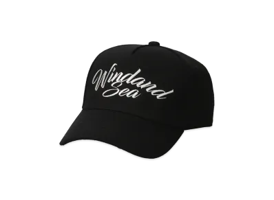 WIND AND SEA 5-Panel Logo Cap "Black"
