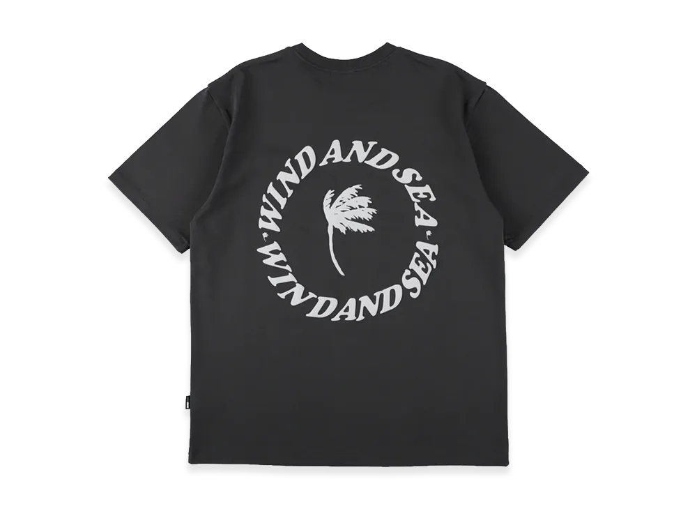 WIND AND SEA Palm Tree Logo S/S Tee "Charcoal"