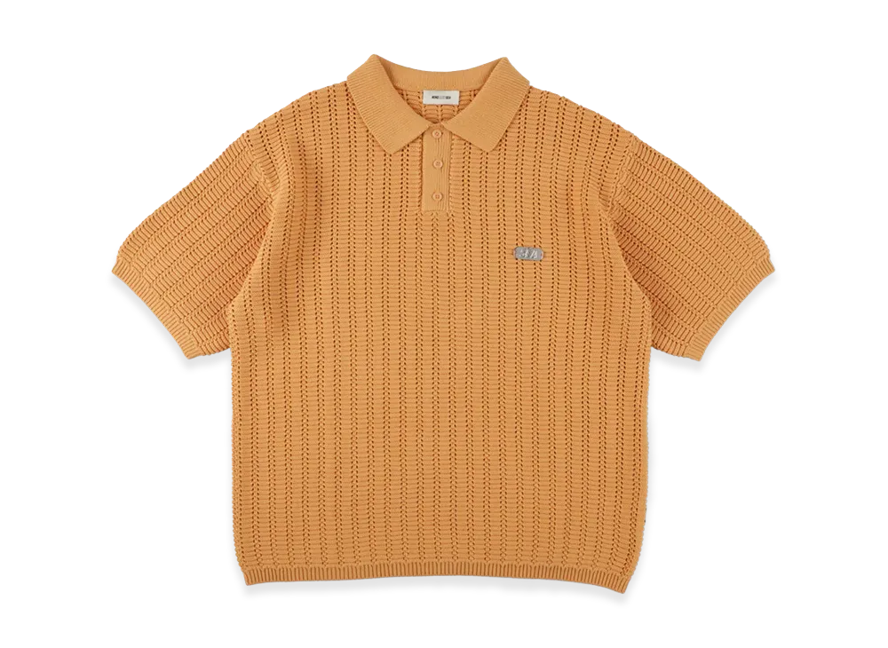 WIND AND SEA Summer Knit Polo "Orange"