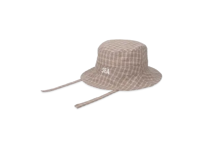 WIND AND SEA Plaid Logo Hat "Brown"