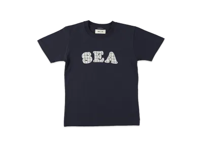 WIND AND SEA Kids Logo Patch S/S Tee "Navy"