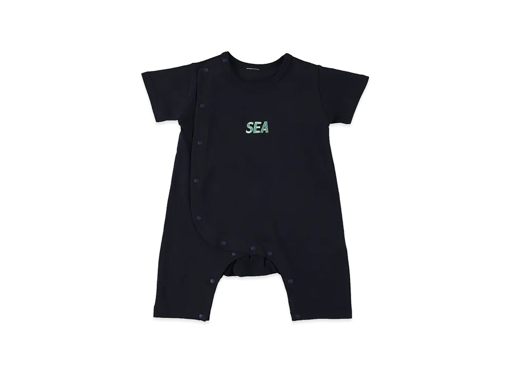 WIND AND SEA Kids Rompers "Navy"